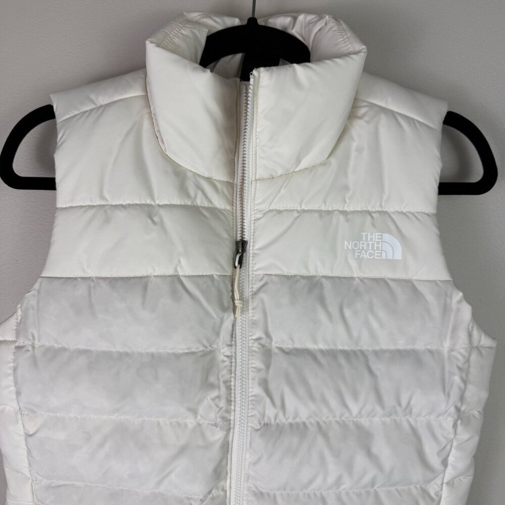 The North Face Aconcagua 3 Vest Womens XS White Puffer Down Insulated Jacket - Picture 3 of 9